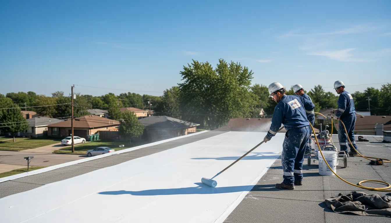 Commercial roof coating in Hoopeston, IL near me